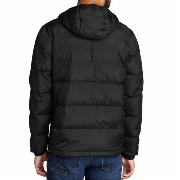 NEW Eddie Bauer Men's Wide Channel Hooded EB650 Down Jacket Black XXL - Picture 3 of 7